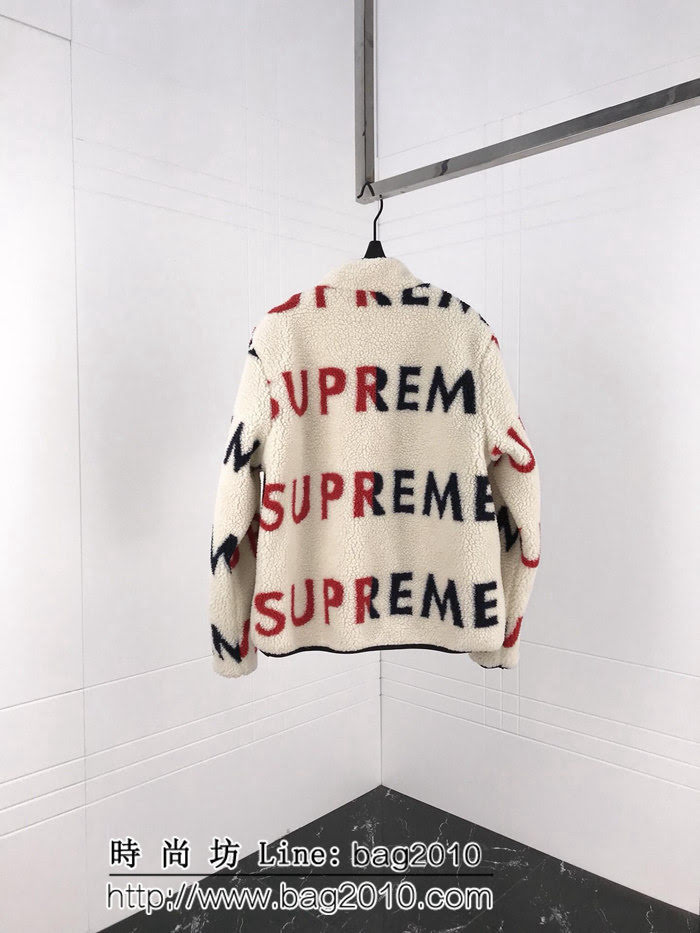 SUPREME 18FW 雙面穿 定制提花羊羔絨 男款棉服 ydi2587